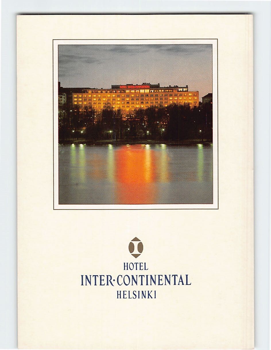 Postcard Hotel Intercontinental Helsinki Finland