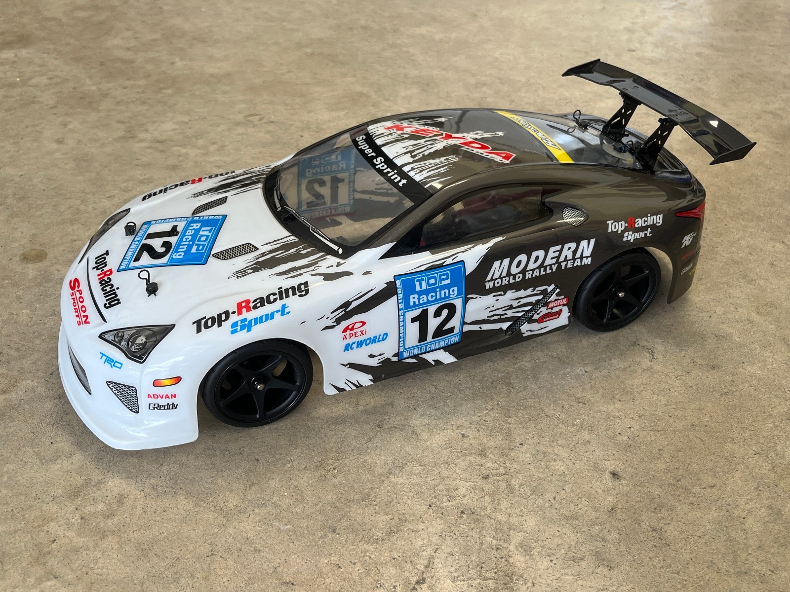 HPI RS4 Pro 4wd Vintage Touring Car W/Upgrades  Carbon Roller Chassis