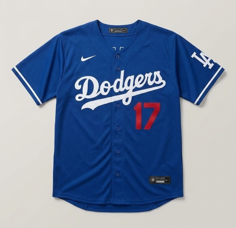 NWT Shohei Ohtani Dodgers Men\'s Blue Away Jersey Stitched #17-Full Size