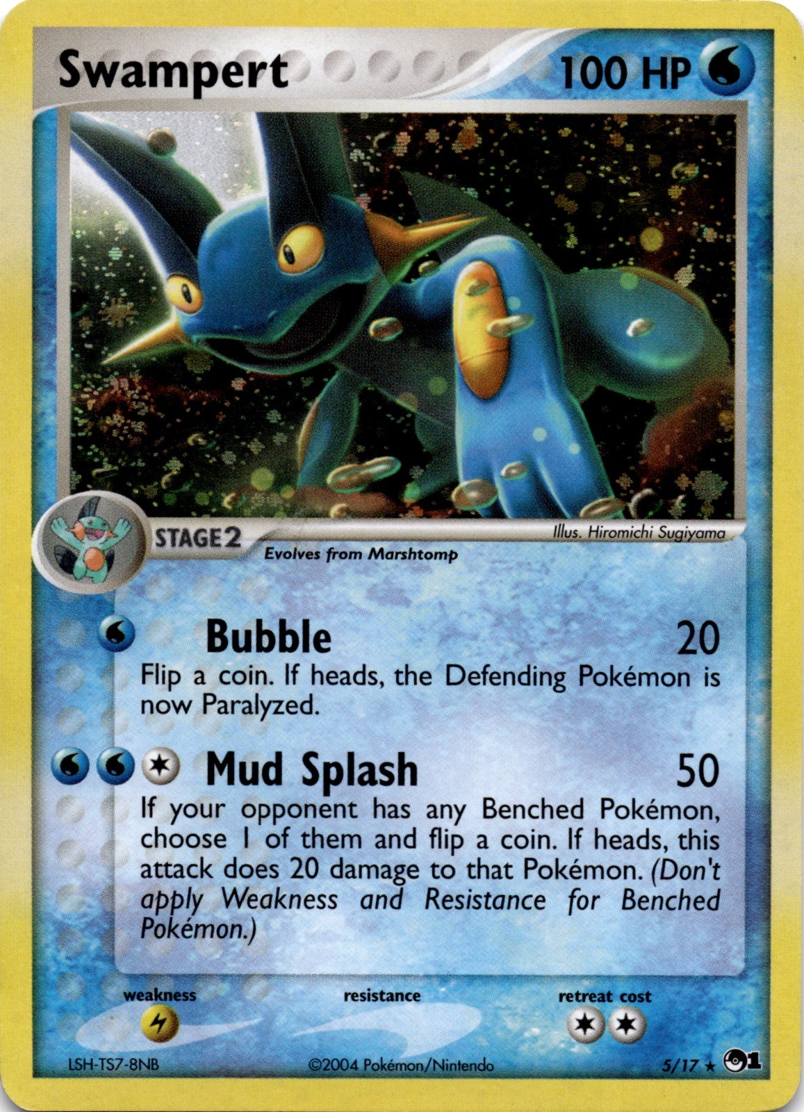 Swampert Holo Rare POP Series 1 005/017 LP
