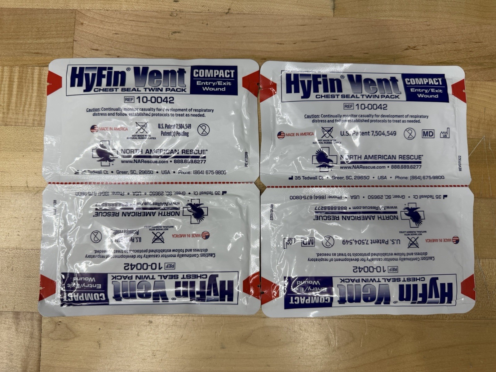 2 NAR HyFin Twin Chest Seal Compact & Vented 