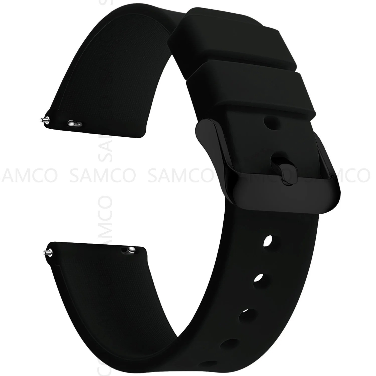 WOCCI Silicone Watch Band Rubber Straps 12 14 15 16 17 18 19 20 21 22 24mm