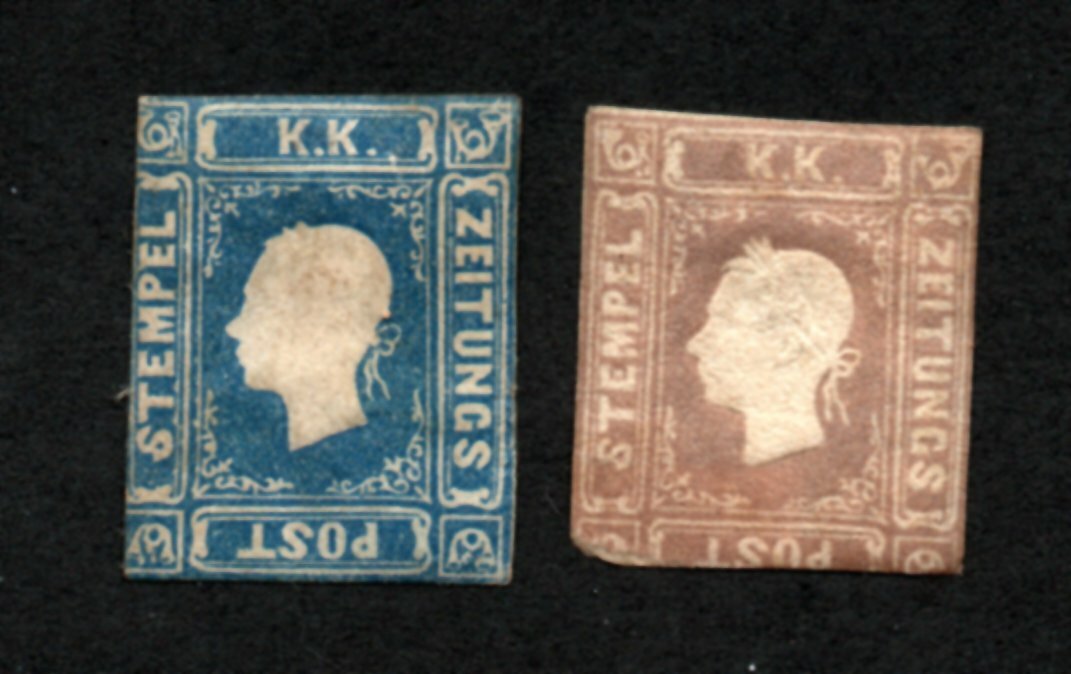 Austria - Sc# P5 & P6 / very close cut / appear mint -    Lot 0121153