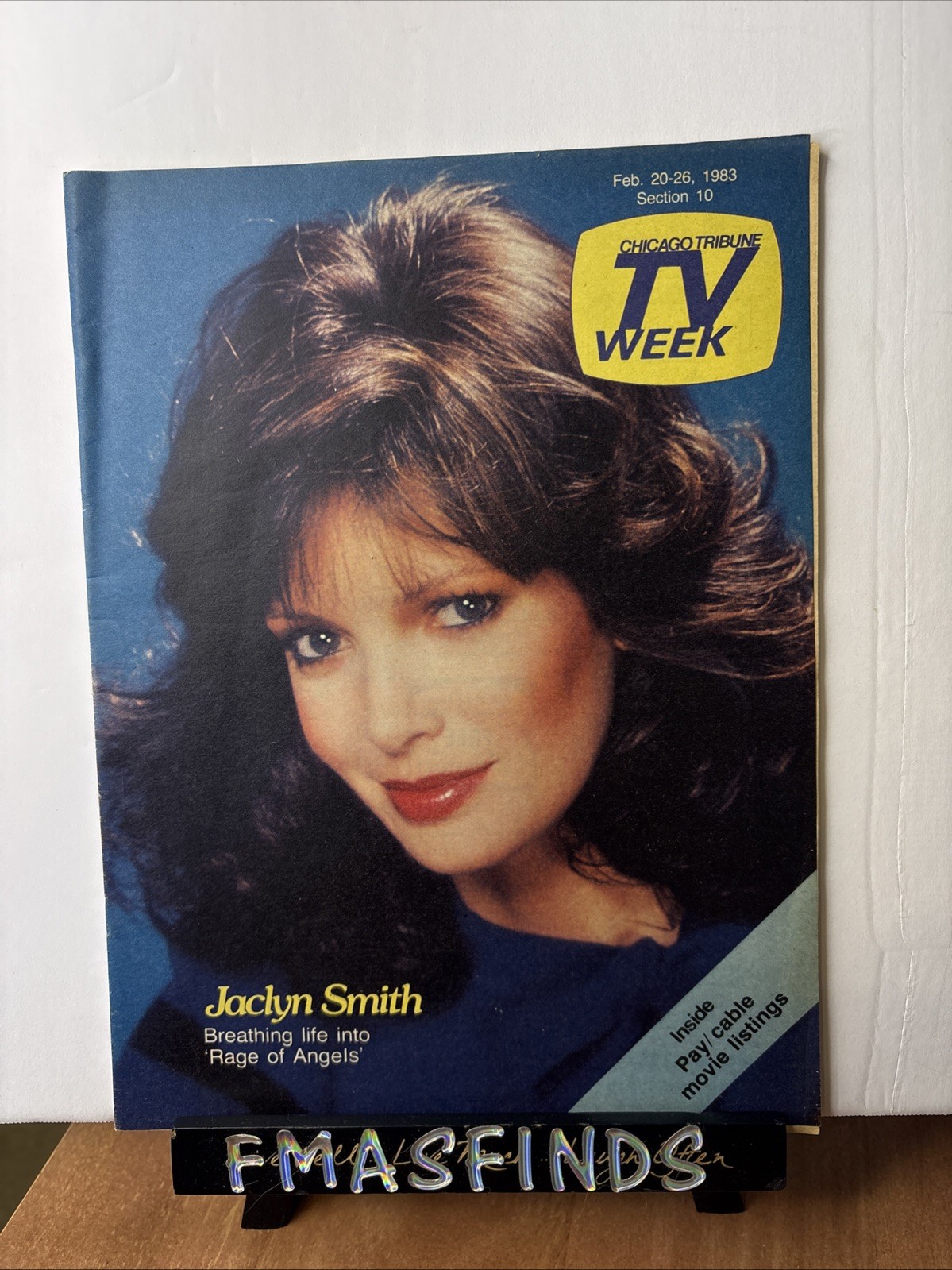 Y1 1983 JACLYN SMITH Feb 20 Chicago Tribune TV WEEK Guide Magazine 