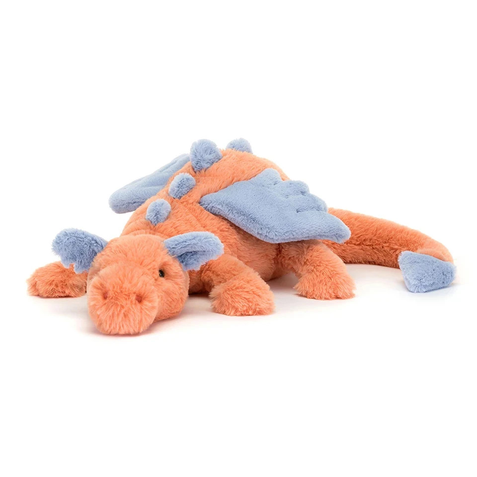 Persimmon Dragon fit Jellycat Plush 50cm Large Stuffed Toy - New w/ Tags & Dust