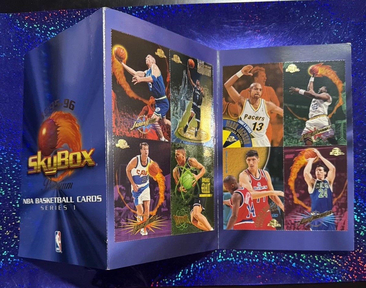 1995-96 Skybox Premium Uncut Promo Sheet Anfernee Hardaway / Jason Kidd (Rare) 1995-96 Skybox Premium Uncut Promo Sheet Anfernee Hardaway / Jason Kidd (Rare)
