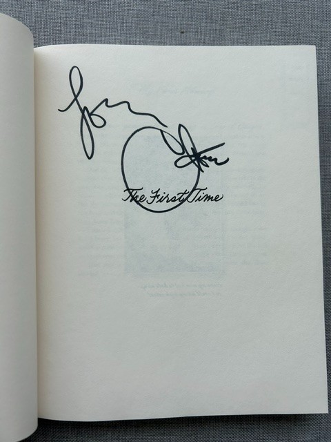 CHER SIGNED/AUTOGRAPHED THE FIRST TIME BOOK 1st EDITION CHER SIGNED/AUTOGRAPHED THE FIRST TIME BOOK 1st EDITION