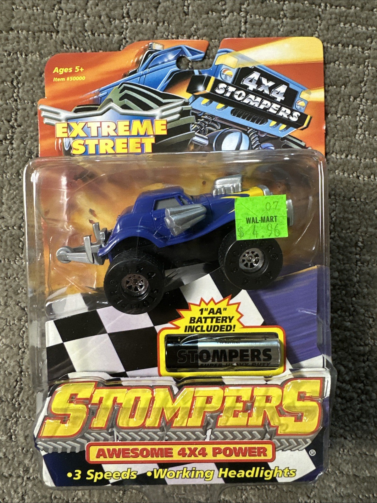 Stompers 4x4 Custom Coupe ‘98 Blue New Rare 3 Speeds Headlights