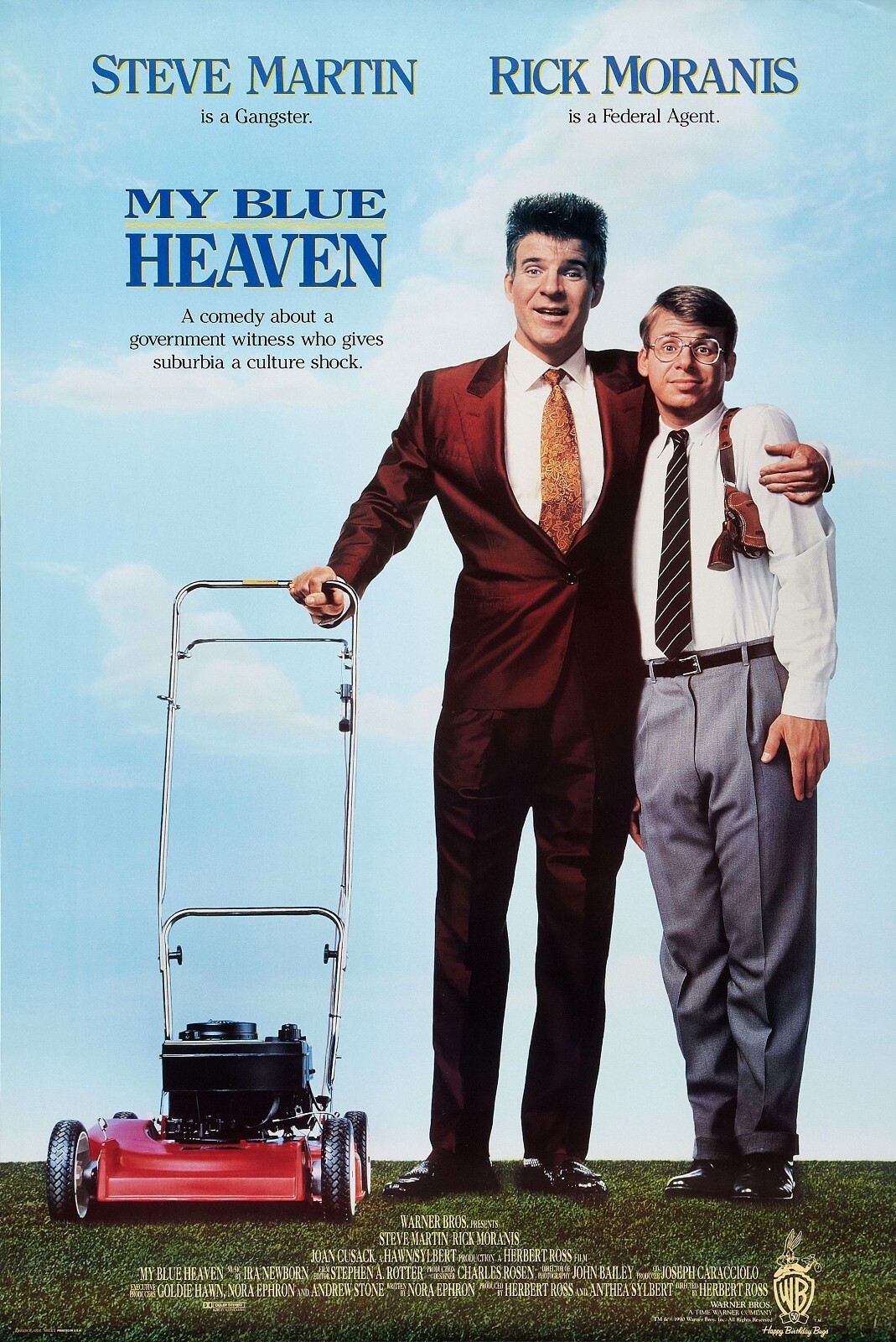 1990 My Blue Heaven Movie Poster 11X17 Steve Martin Rick Moranis 🌞🍿 1990 My Blue Heaven Movie Poster 11X17 Steve Martin Rick Moranis 🌞🍿