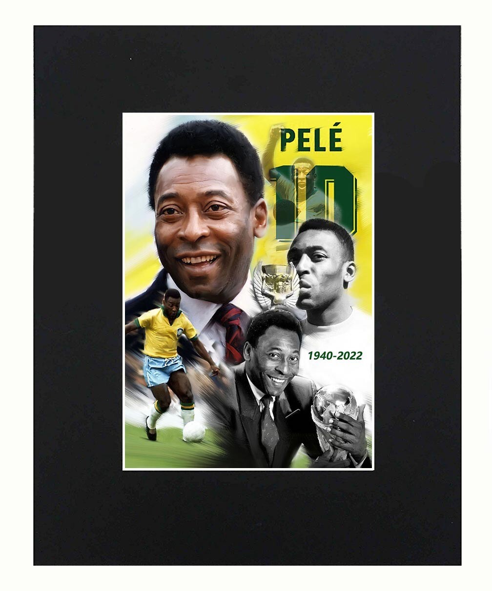 Pele Soccer legend King of Football Brazil Portrait  Print Photograph  8\