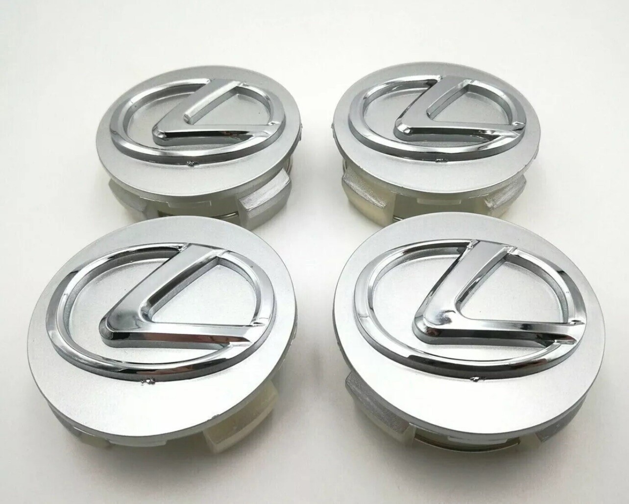 👑4PCS Glossy Silver Fits Lexus Wheel Center Hub Caps Rim Cover 62mm 42603-30590