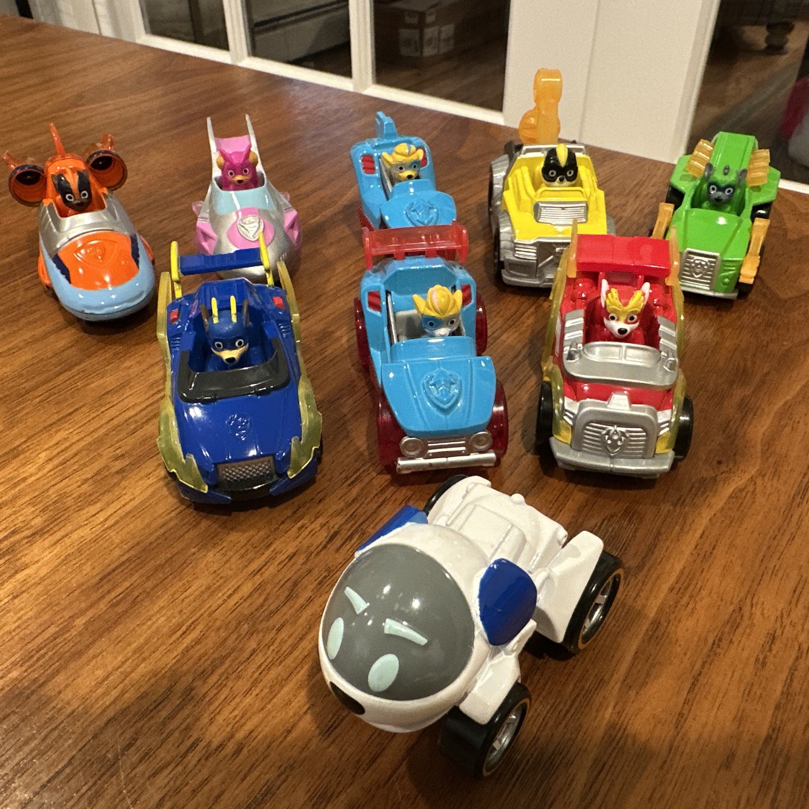 Paw Patrol Mighty Pups Die Cast Cars Lot 9 USA Seller 