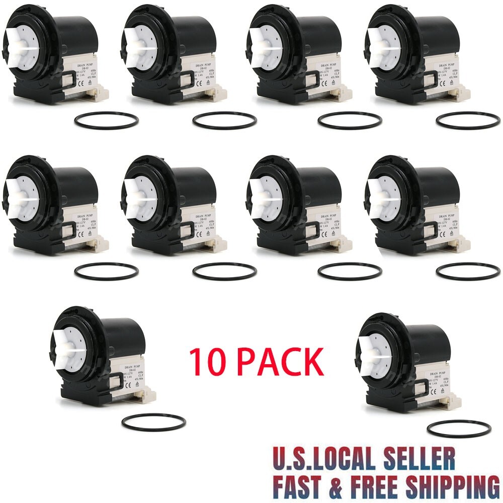 10 Pack 4681EA2001T Washer Drain Pump Motor Replacement For LG Kenmore Washers
