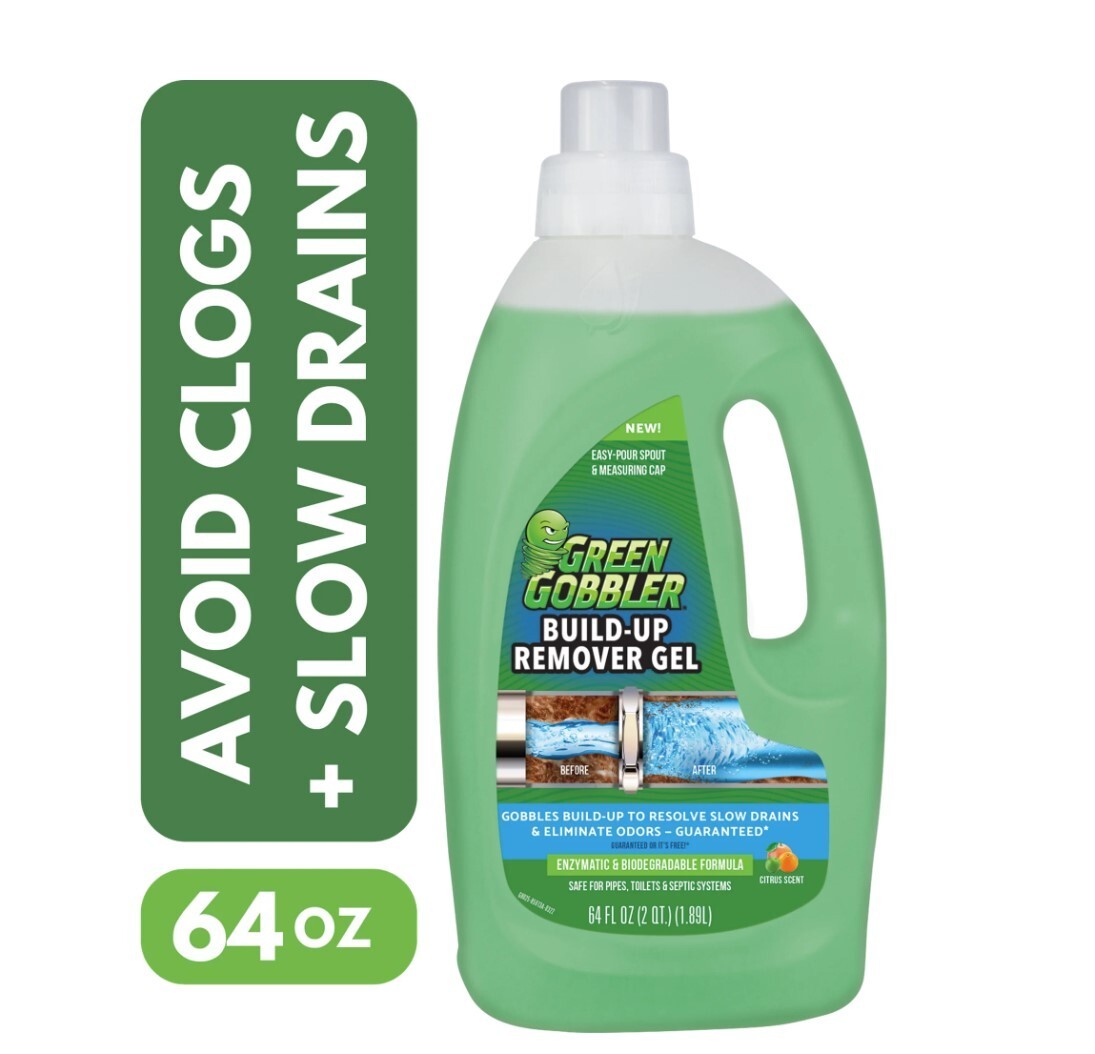 Green Gobbler Build up Remover for Slow Drains and Drain Maintenance - 1 Count,