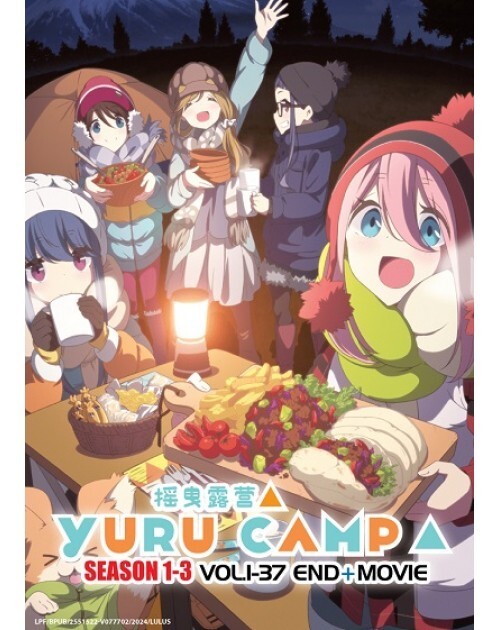 Yuru Camp Season 1-3(1-37End+Movie) ANIME DVD ENGLISH DUBBED SHIP FROM USA
