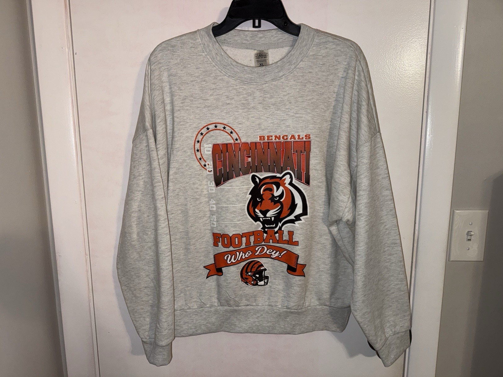 Cincinnati Bengals Gameday Couture Crewneck Sweatshirt Gray Size XL EUC