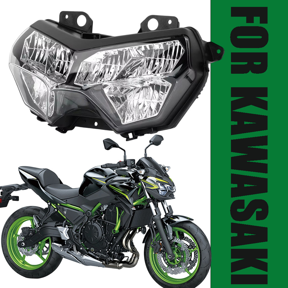 Front LED Headlight Assembly For Kawasaki Z900 Z650 2020-2024 Z400 2018-2023