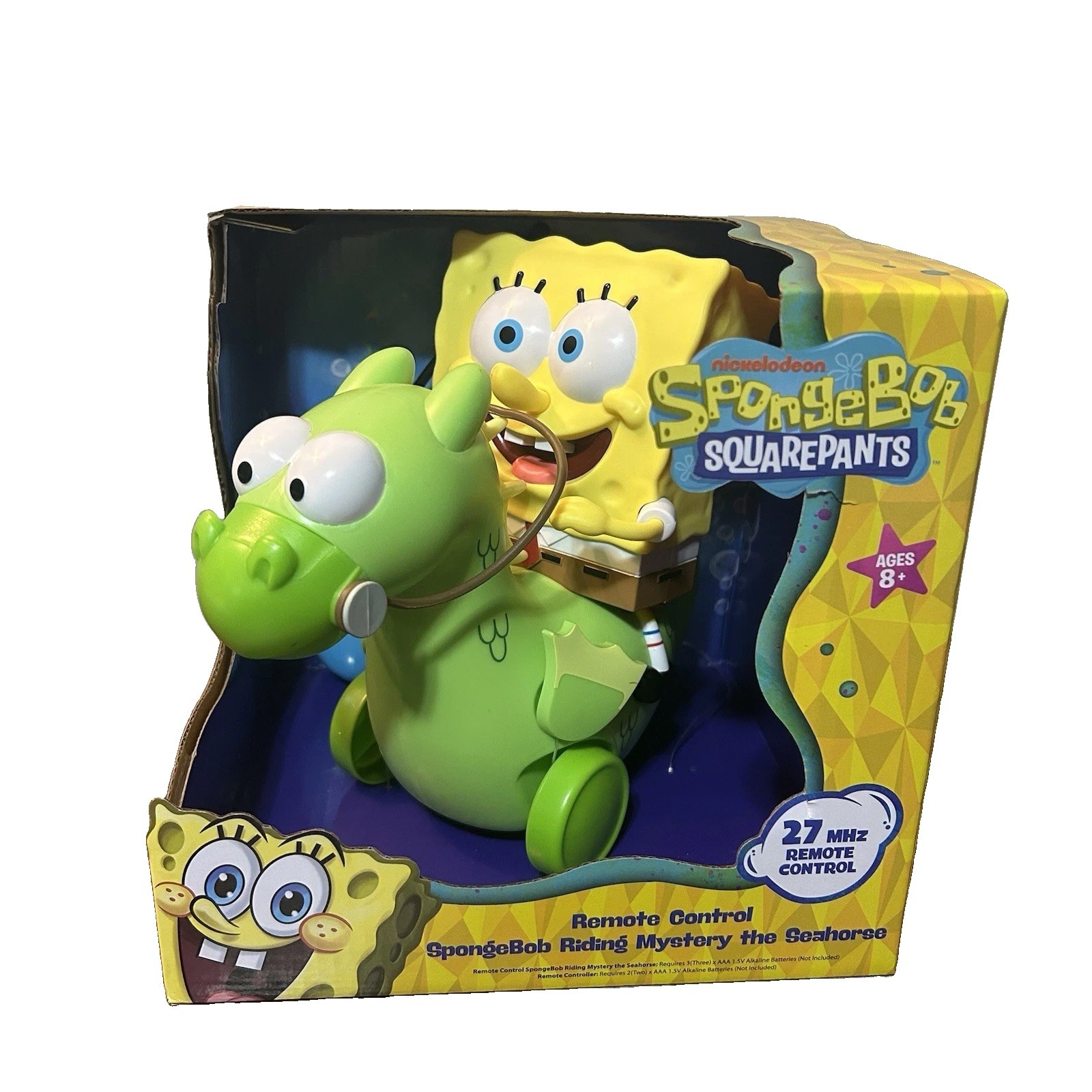SpongeBob Riding Mystery The Seahorse Remote Control Toy New In Box