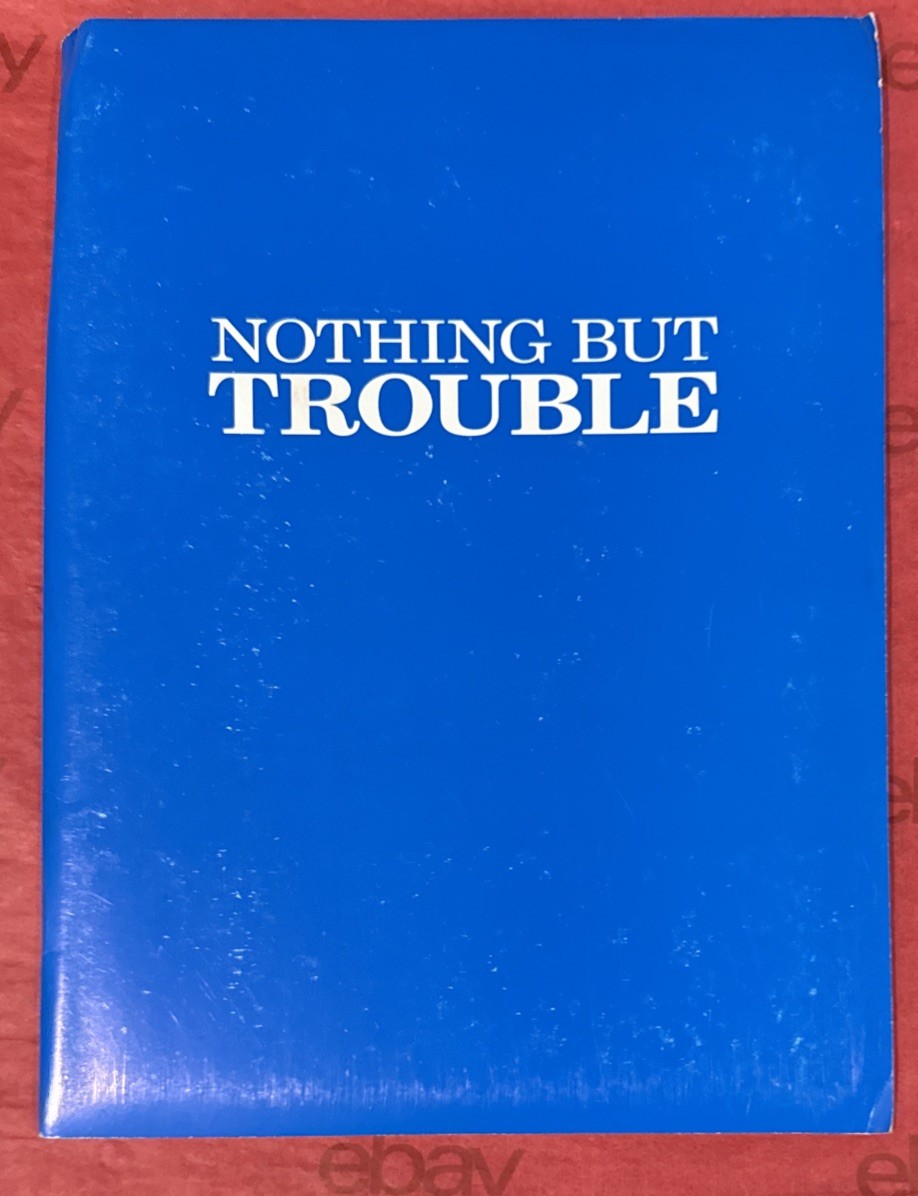 NOTHING BUT TROUBLE 1991 MOVIE PRESS KIT + 3 PHOTOS DAN ACKROYD | CHEVY CHASE