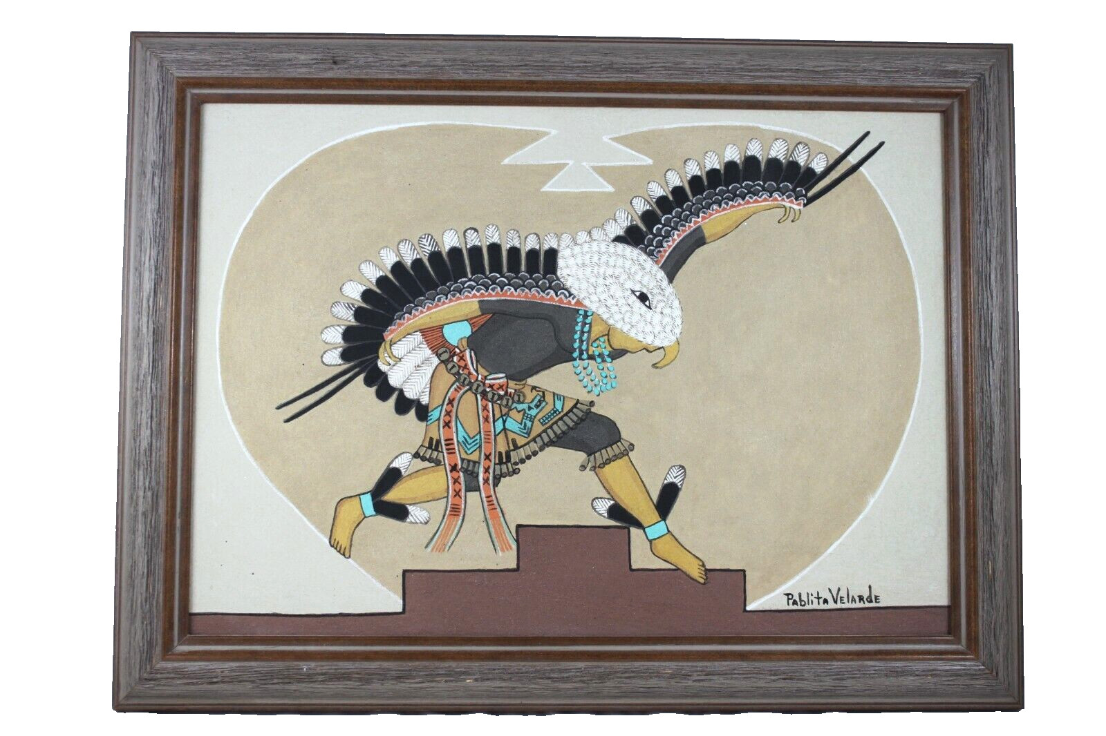 PRICED REDUCED Pablita Velarde, Sand Painting, Native American \