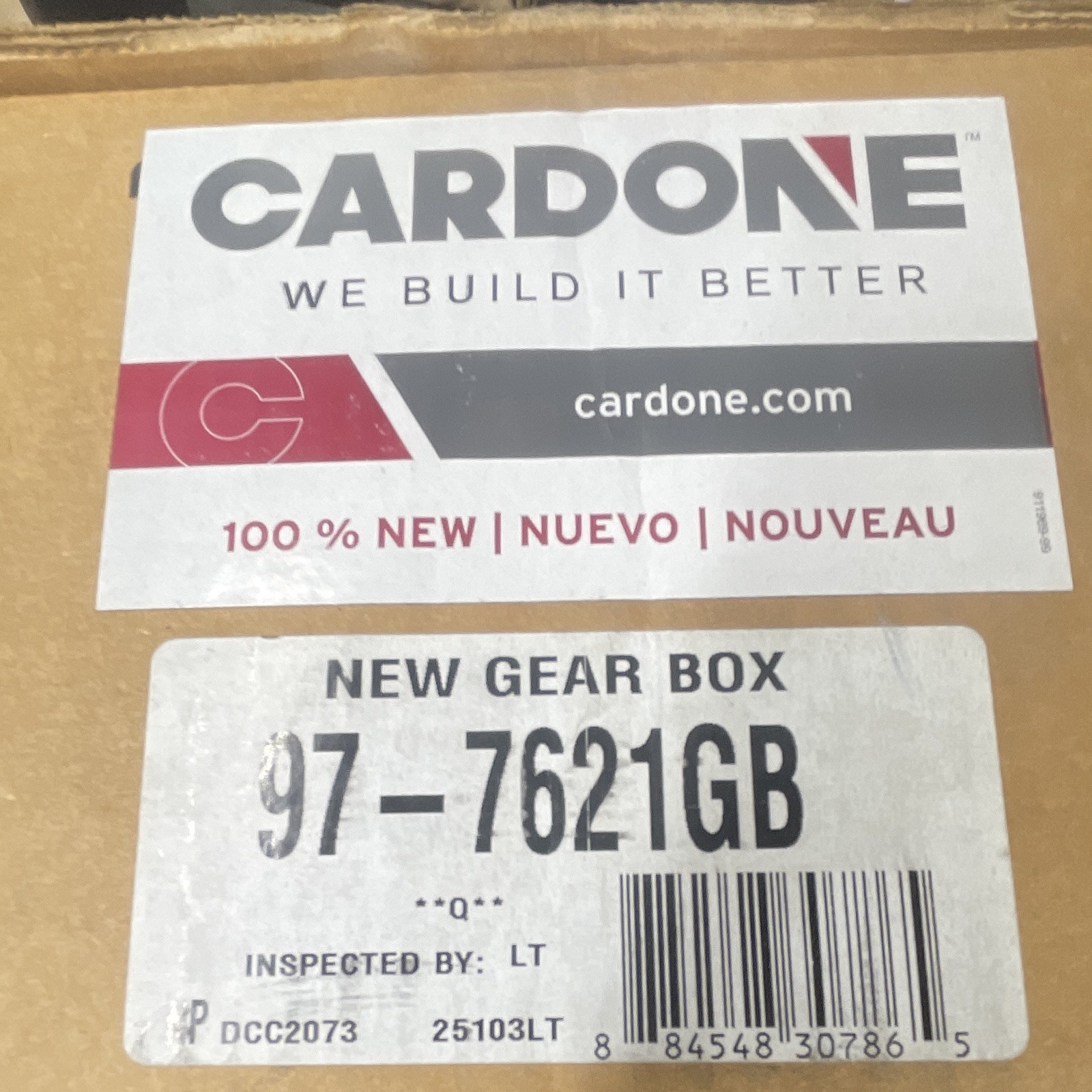 New Remanufactured Cardone Steering Gear Assembly #97-7621GB
