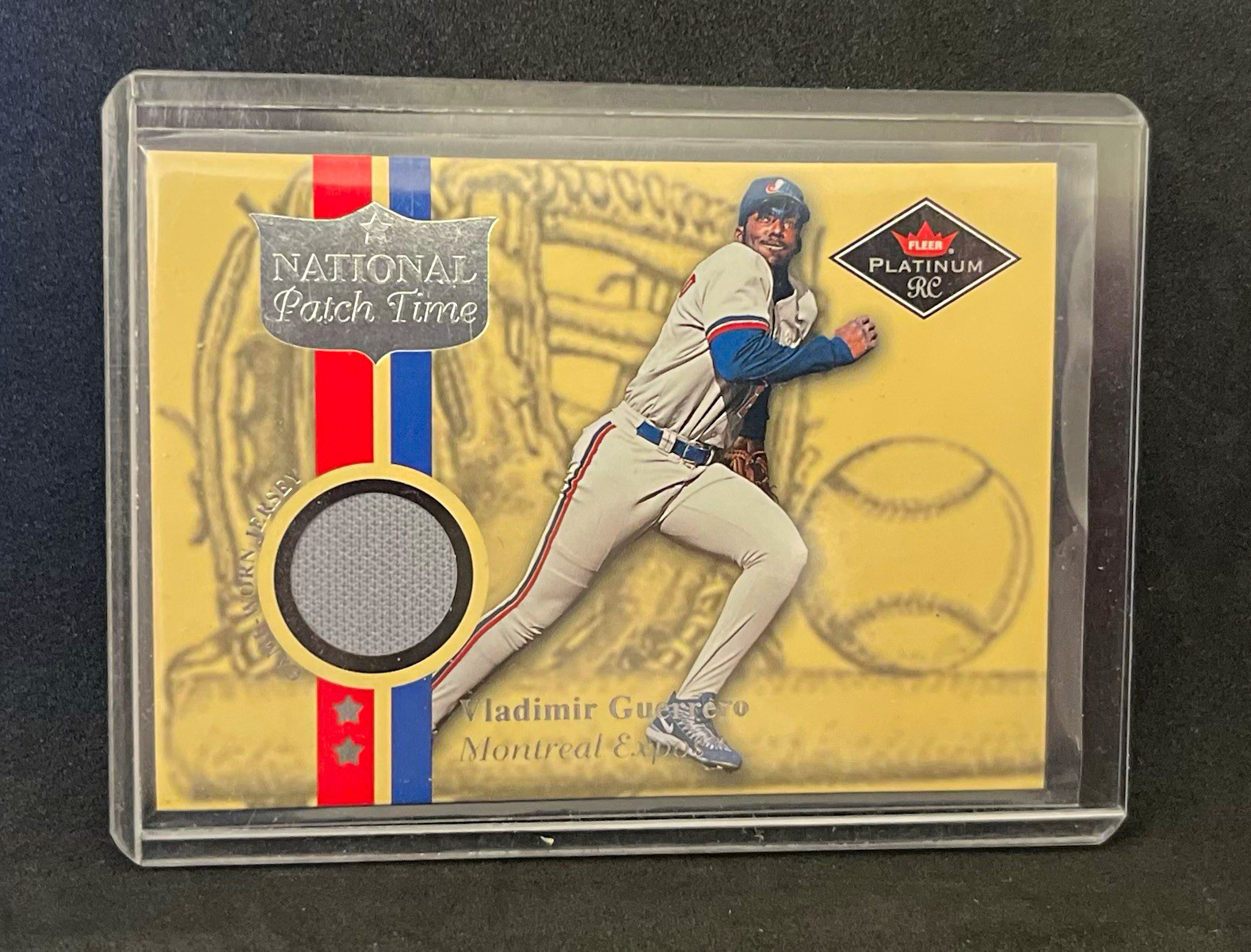 2001 Fleer Platinum National Patchtime Vladimir Guerrero Expos RC2001 Jersey