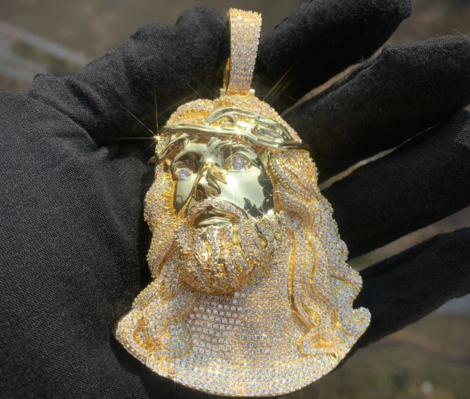 5CT Bling Iced Out JESUS PIECE Pendants Necklaces Lab Created Diamond Hip Hop 5CT Bling Iced Out JESUS PIECE Pendants Necklaces Lab Created Diamond Hip Hop