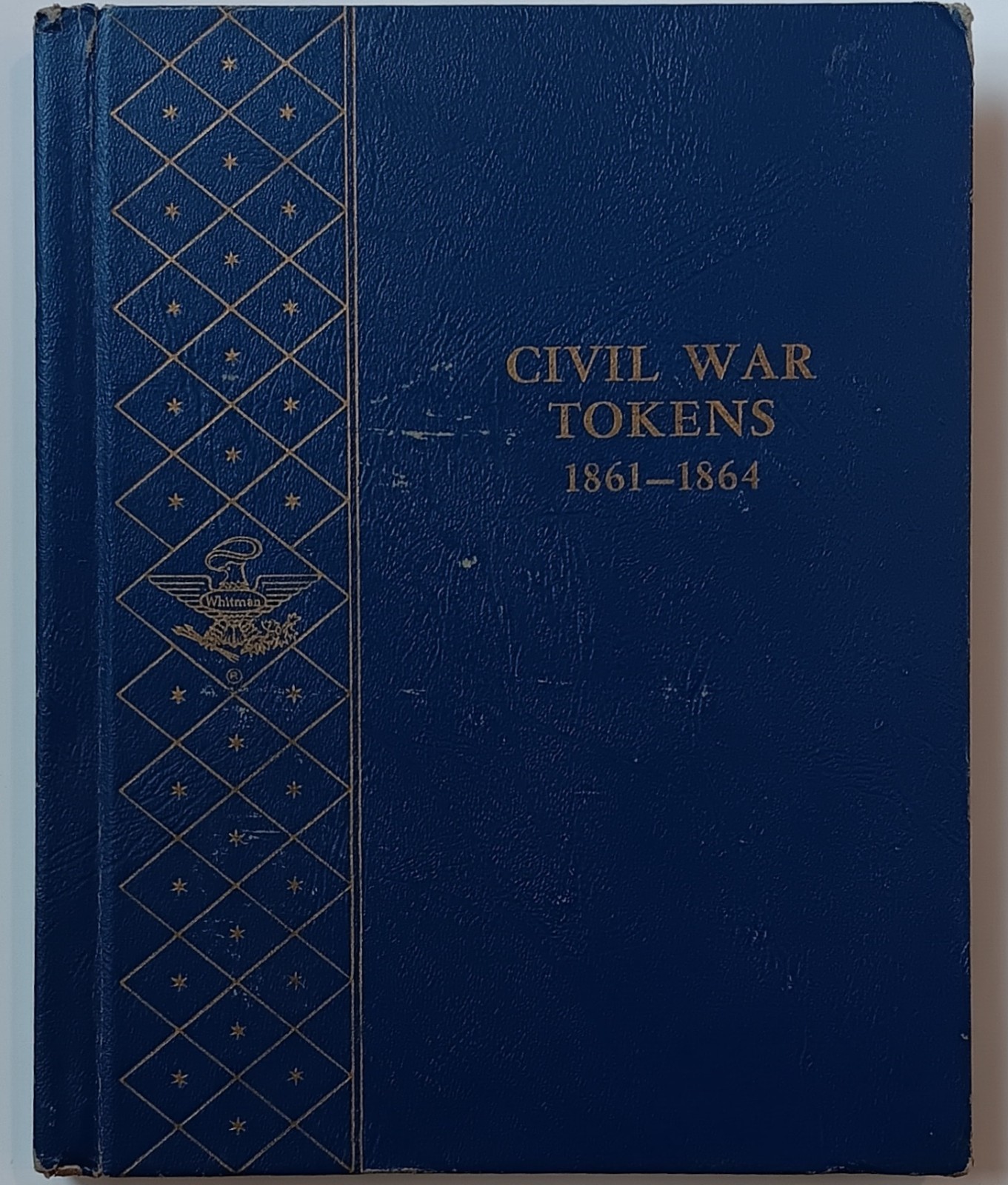 WORN Whitman 1861-1864 Blank Civil War Tokens CWT Cent 9452 Bookshelf Coin Album