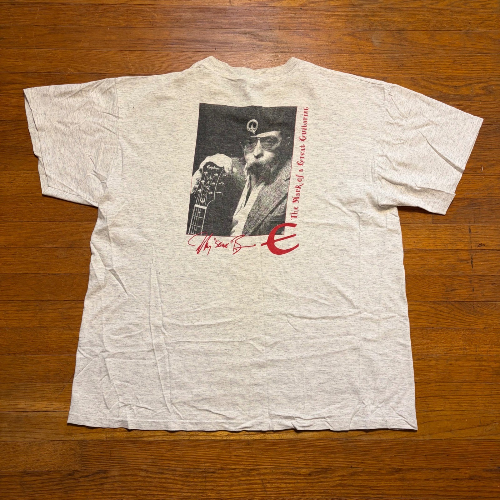 Vintage Jeff Skunk Baxter Epiphone Guitar T-Shirt XL Steely Dan Doobie Brothers