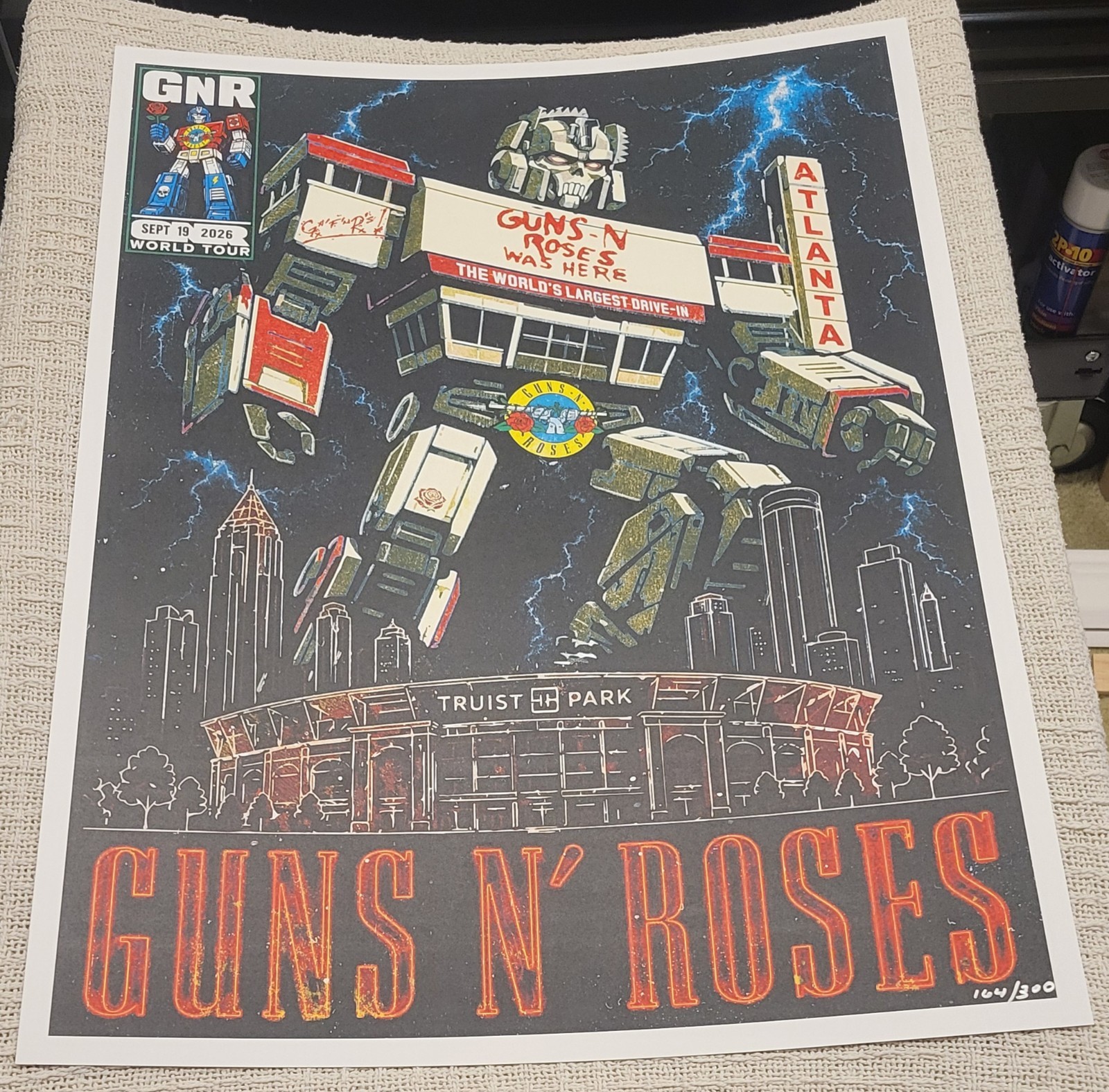 Guns N Roses - Atlanta - Truist Park - Official Poster - Limited Edition 164/300