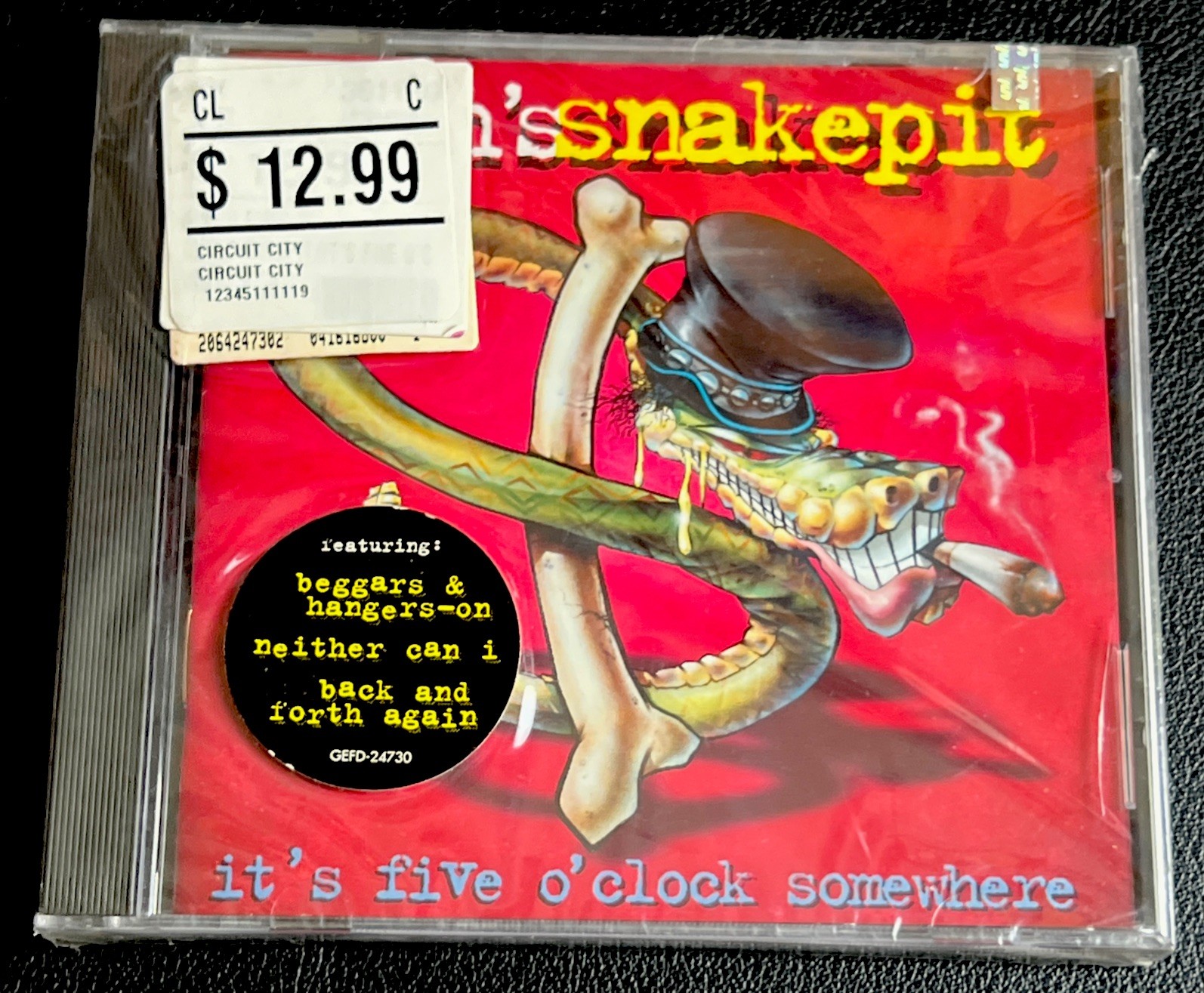 Slash’s Snakepit It’s Five O’Clock Somewhere CD 1995 NEW SEALED Guns N’ Roses