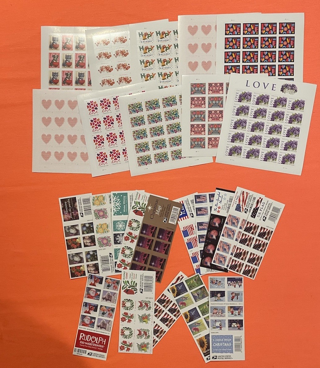 Huge Forever Stamp Lot Of 25 Books - FV $390 Big Variety MNH π₯π₯π₯π₯ Huge Forever Stamp Lot Of 25 Books - FV $390 Big Variety MNH π₯π₯π₯π₯