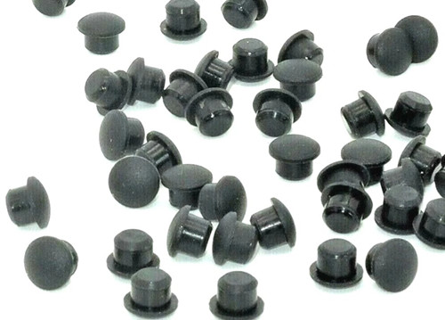 4mm Silicone Rubber Hole Plugs 5mm Dome Push-In Panel Bumpers Repair Pro