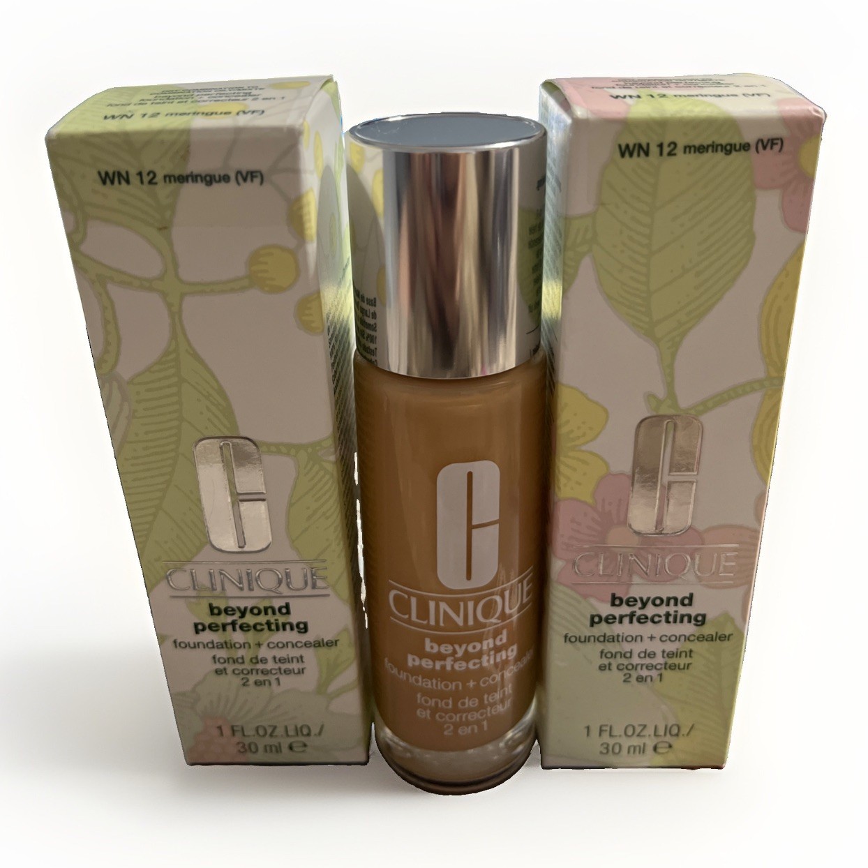 2 x Clinique Beyond Perfecting Foundation + Concealer ~ WN 112 Ginger (M) Was 23 2 x Clinique Beyond Perfecting Foundation + Concealer ~ WN 112 Ginger (M) Was 23