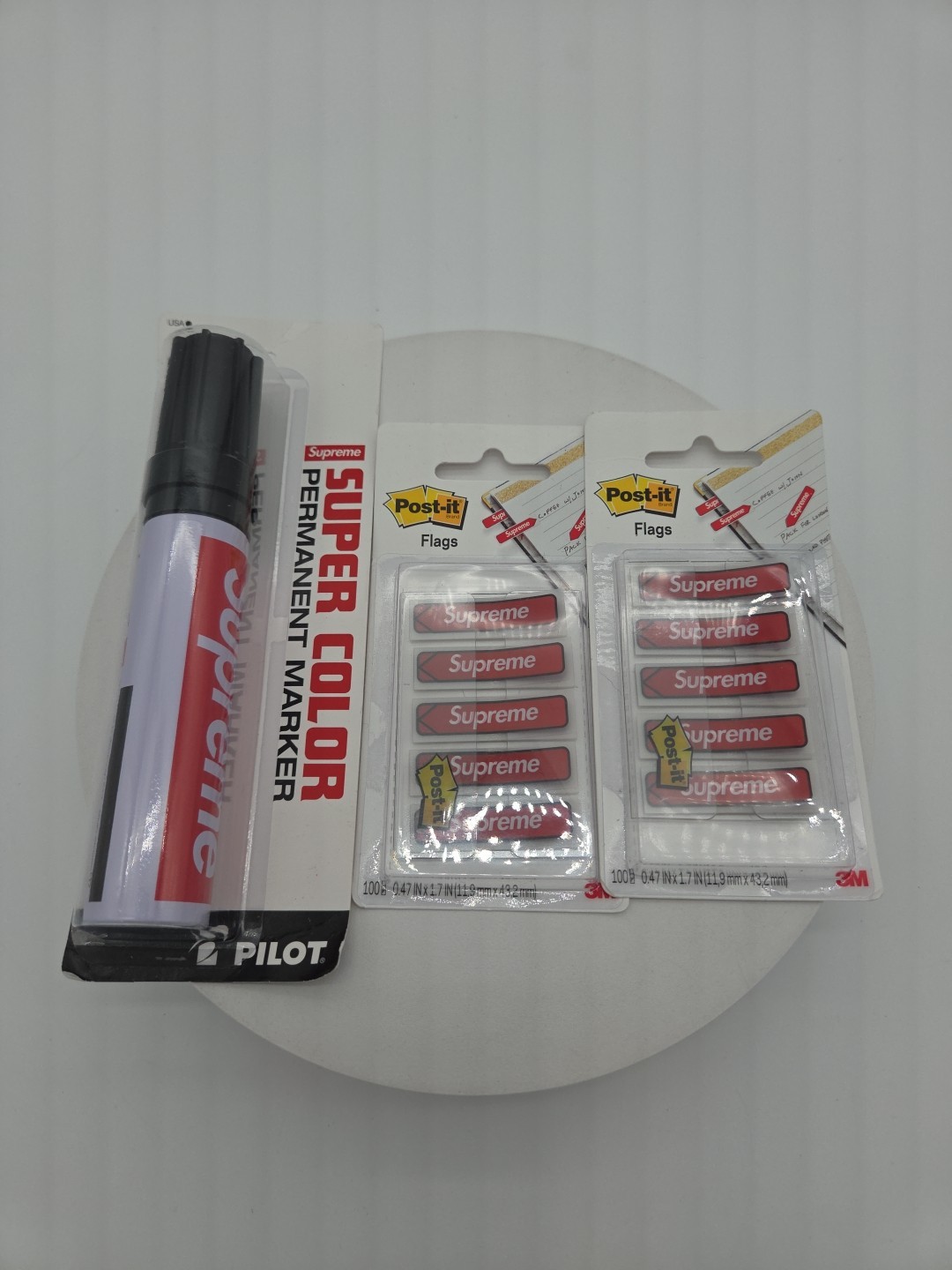 Supreme FW18 Pilot Black Permanent Marker Graffiti Super Color Post It Flag FW19