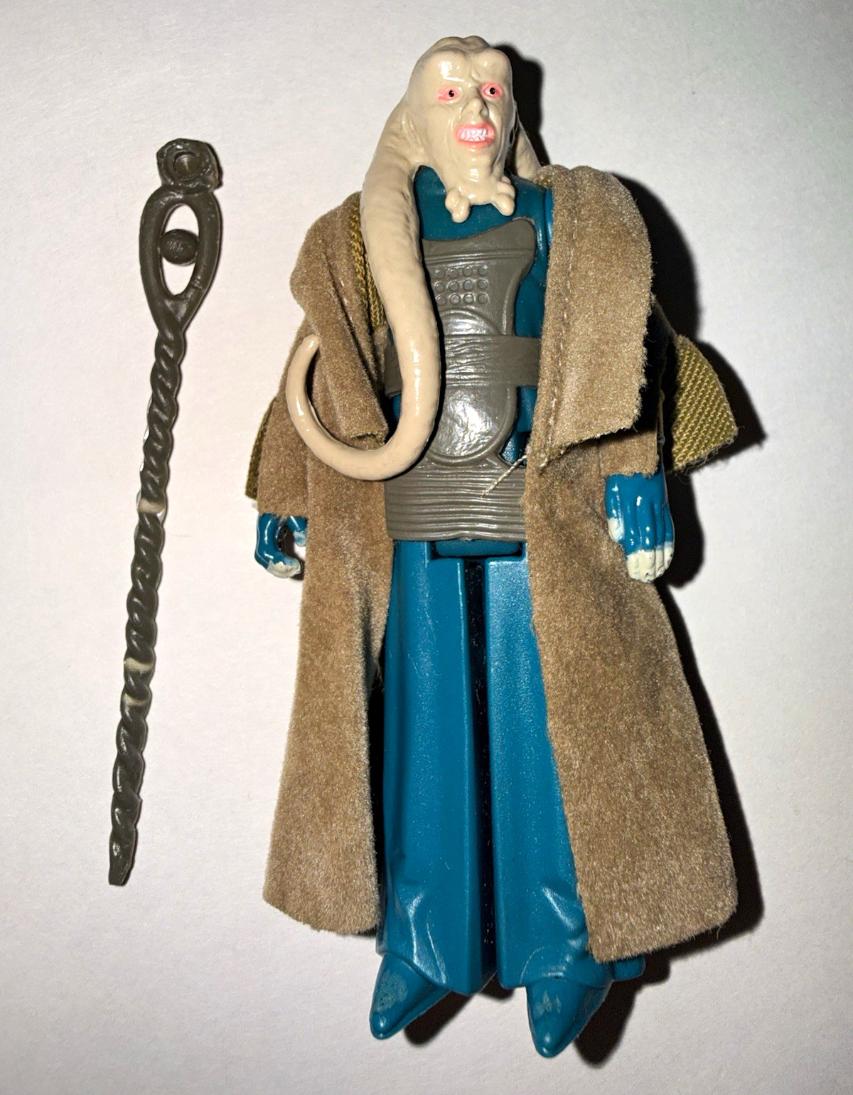 Vintage 1983, Star Wars-ROTJ, Bib Fortuna w/ Staff & Robe Cloth Cape, Kenner Vintage 1983, Star Wars-ROTJ, Bib Fortuna w/ Staff & Robe Cloth Cape, Kenner