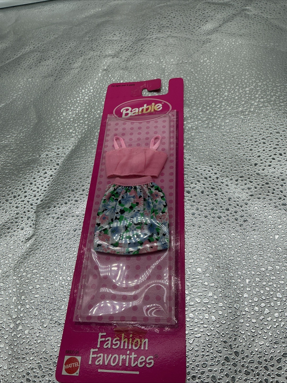 Barbie Fashion Outfit Pink Top and Floral Skirt NEW 2002 Mattel