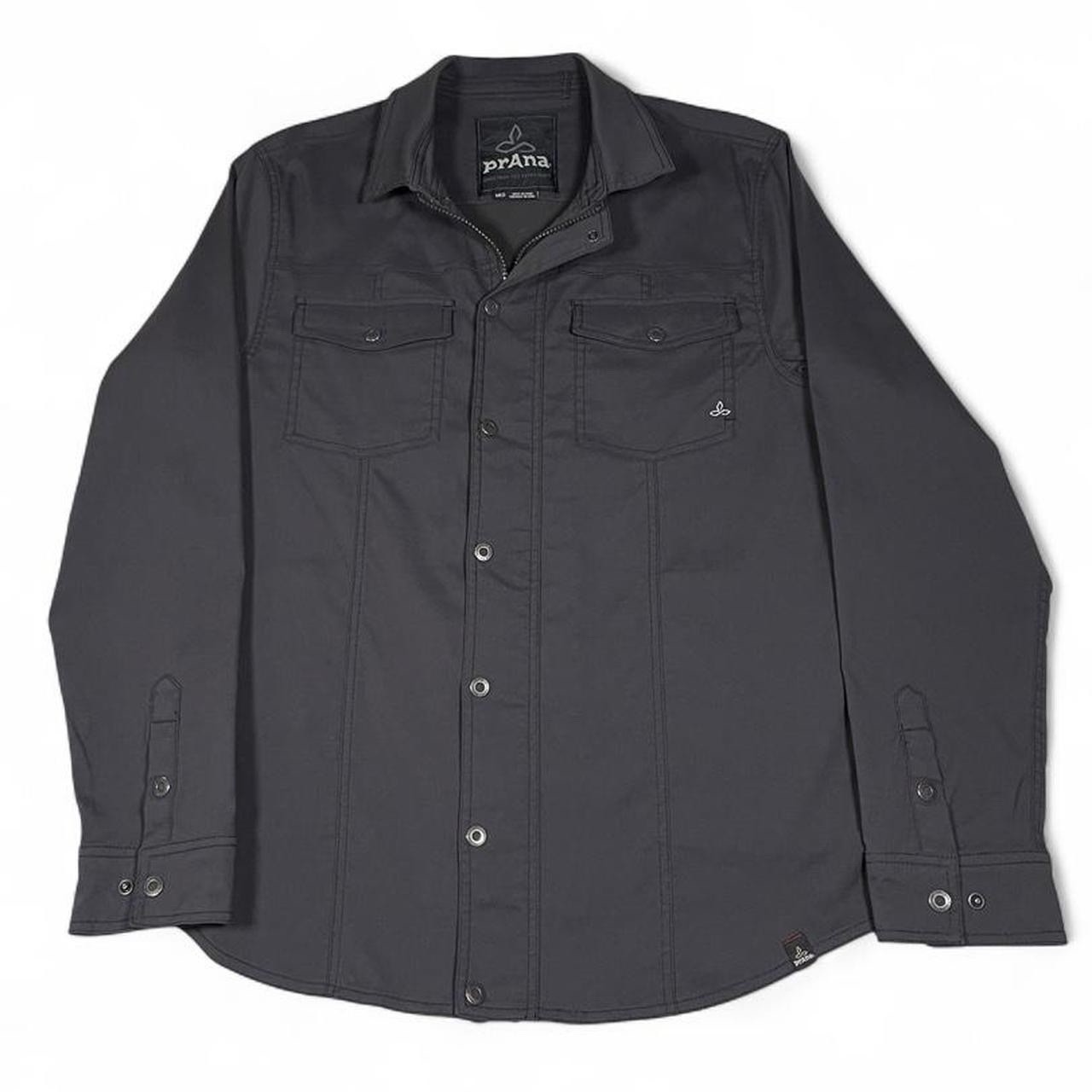 PrAna Living Shadow Athletic Jacket in Charcoal Grey Men’s Size M Shacket MINT PrAna Living Shadow Athletic Jacket in Charcoal Grey Men’s Size M Shacket MINT