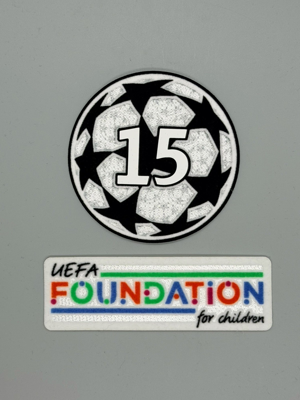 2026/2027 Real Madrid Champions League 15 times Player size Patch Badge Set 2026/2027 Real Madrid Champions League 15 times Player size Patch Badge Set