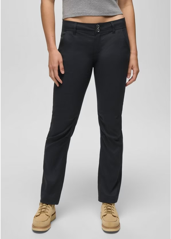 prAna Stretch Zion Halle Straight Pants in Black Women 0 Performance UPF50 NWOT