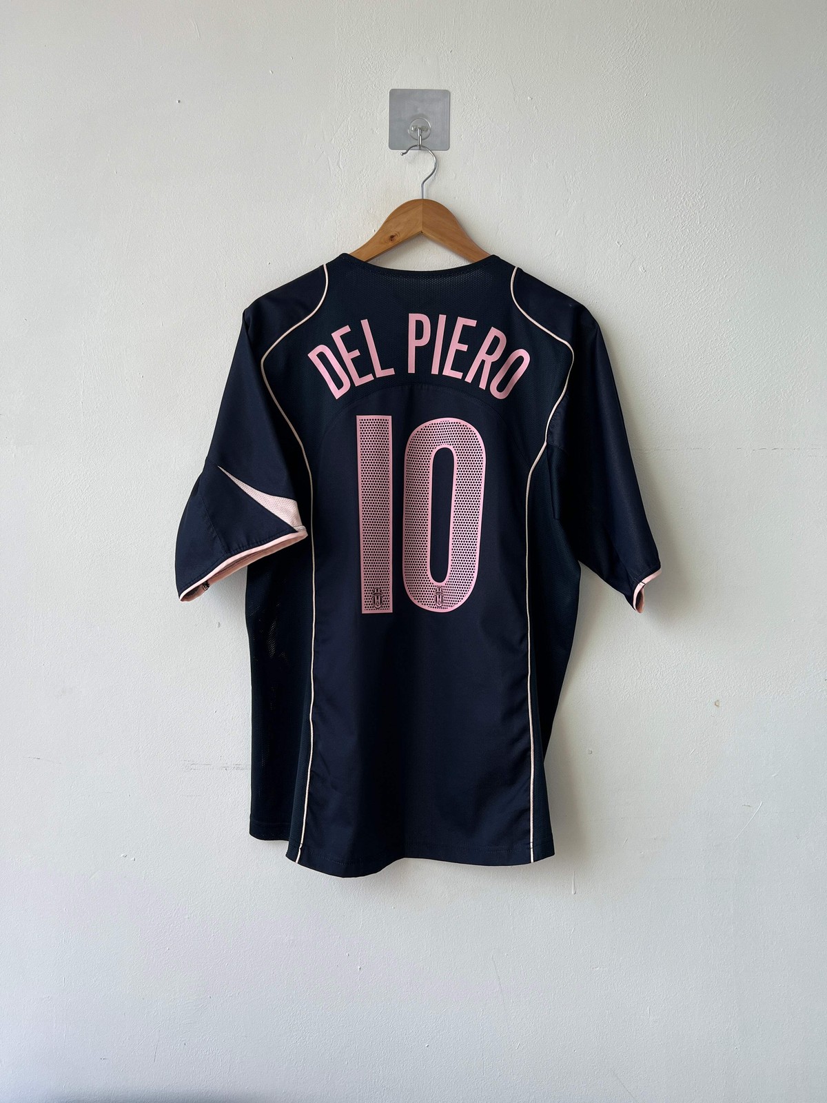 (L) Juventus 2004-05 Away Shirt Del Piero #10 Original Jersey Kit