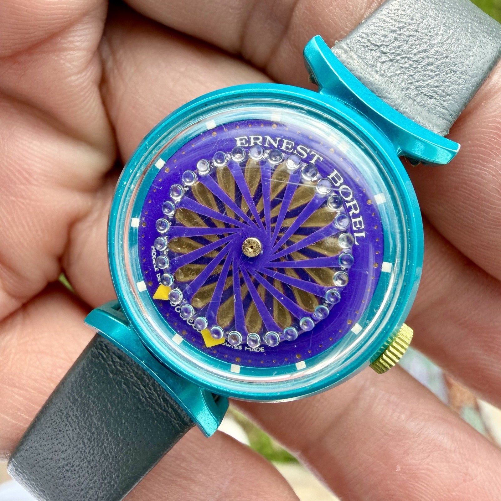 Vintage Ernest Borel Cocktail Women’s Kaleidoscope 25mm Watch Manual Wind RUNS Vintage Ernest Borel Cocktail Women’s Kaleidoscope 25mm Watch Manual Wind RUNS