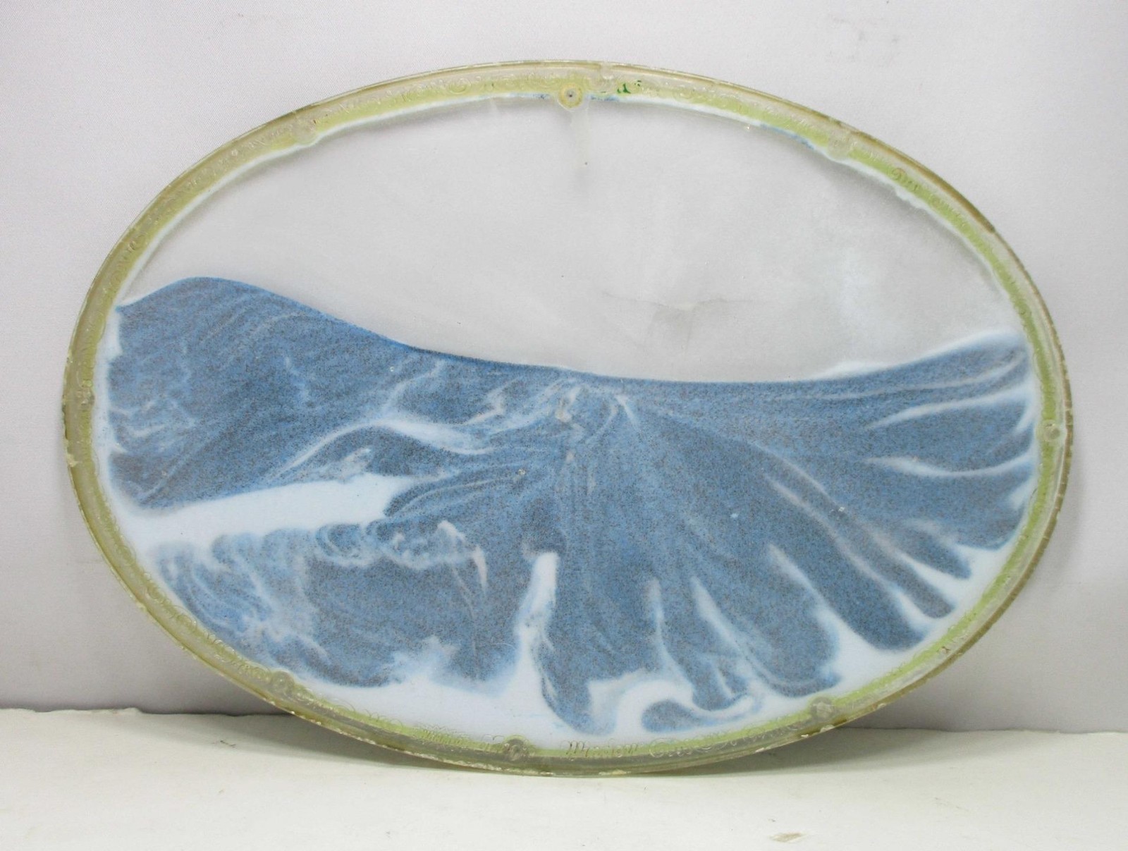 Vintage 1973 Wham-O Magic Window - Blue White Flowing Sand Art