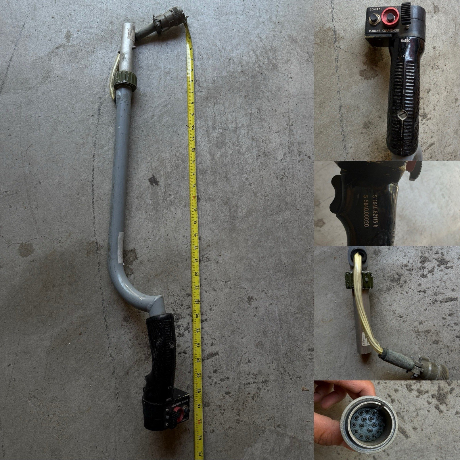 Eurocopter AS350 AS355 AS365 Collective Stick Grip PN S-1640-62-112 Untested