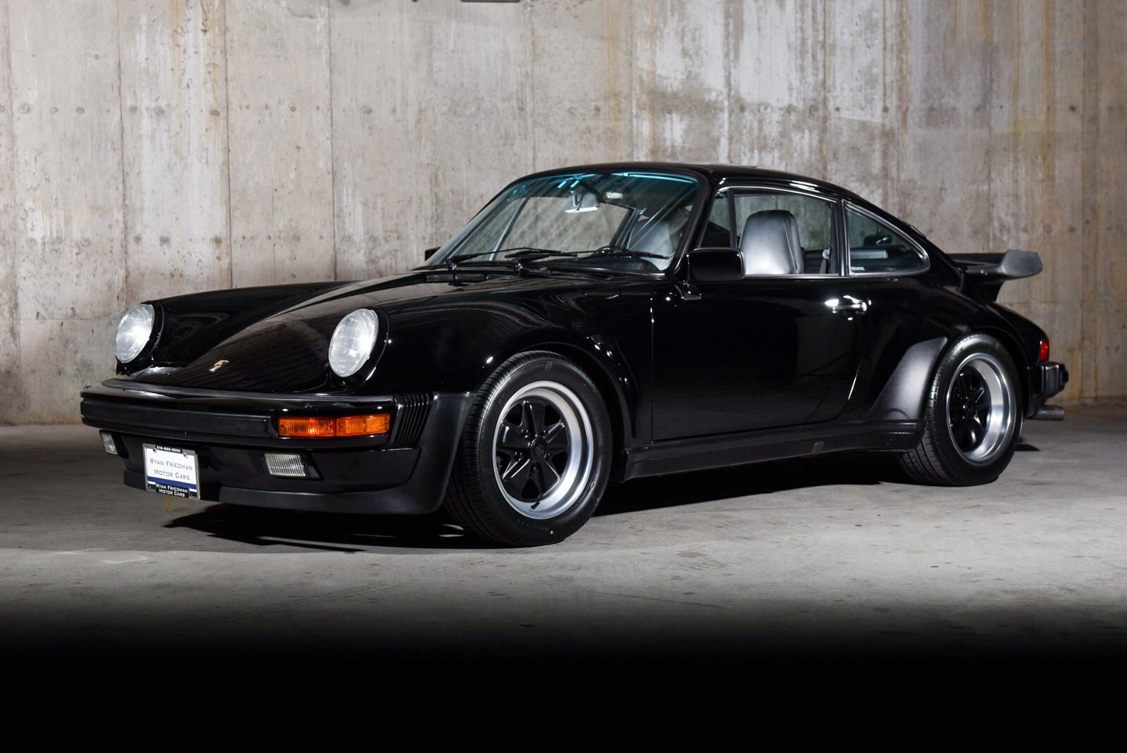 1987 Porsche 911 Carrera Turbo black | 24 X 36 INCH POSTER