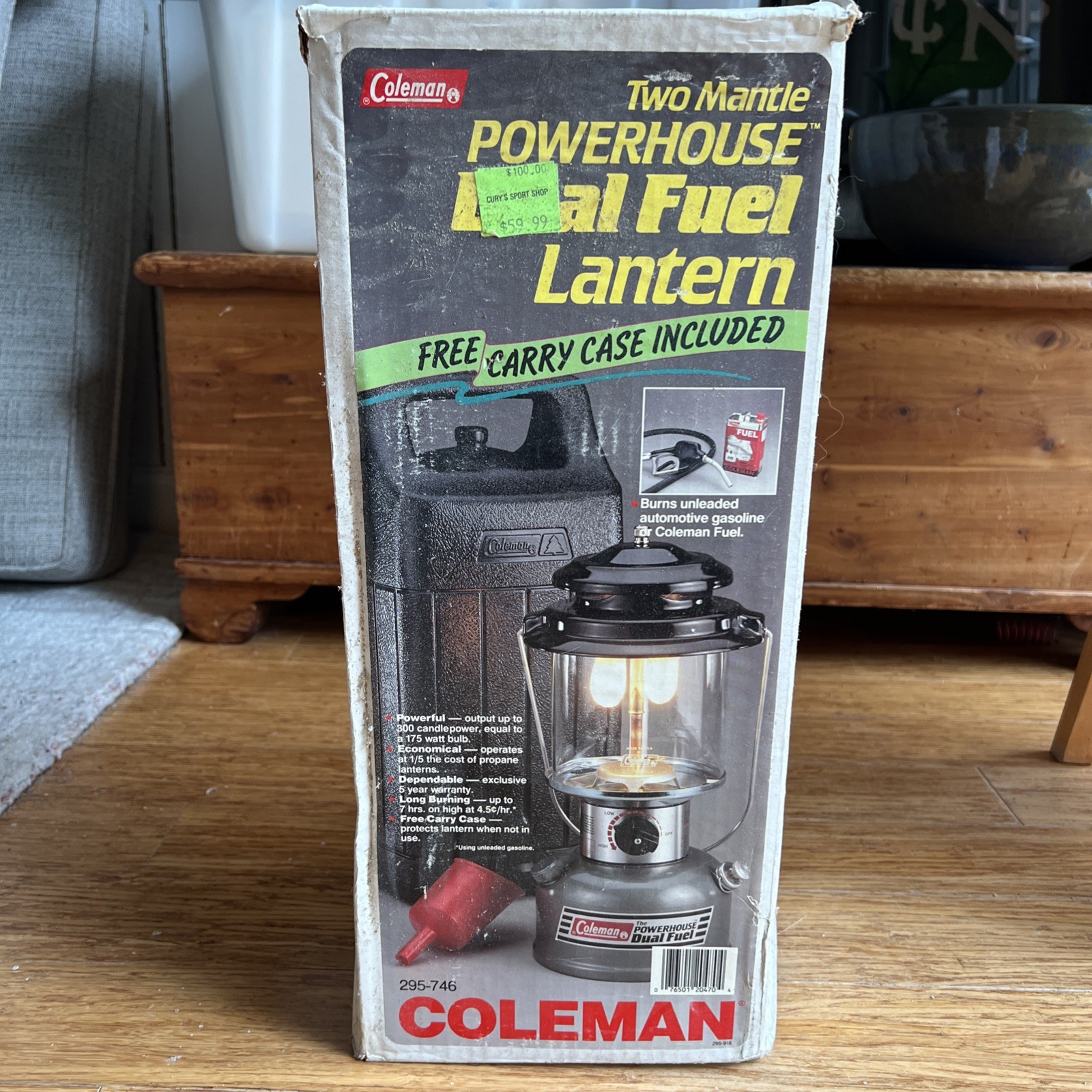 Vintage Coleman Powerhouse Dual Fuel Lantern model 295-746