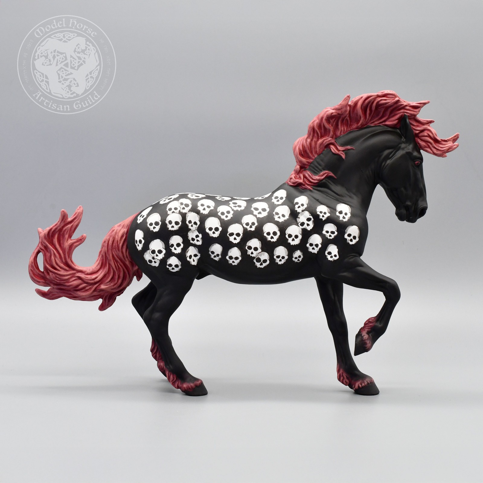 Custom Breyer Fireheart Halloween Spooky Design - Catacomb Appy - 1:9 Scale