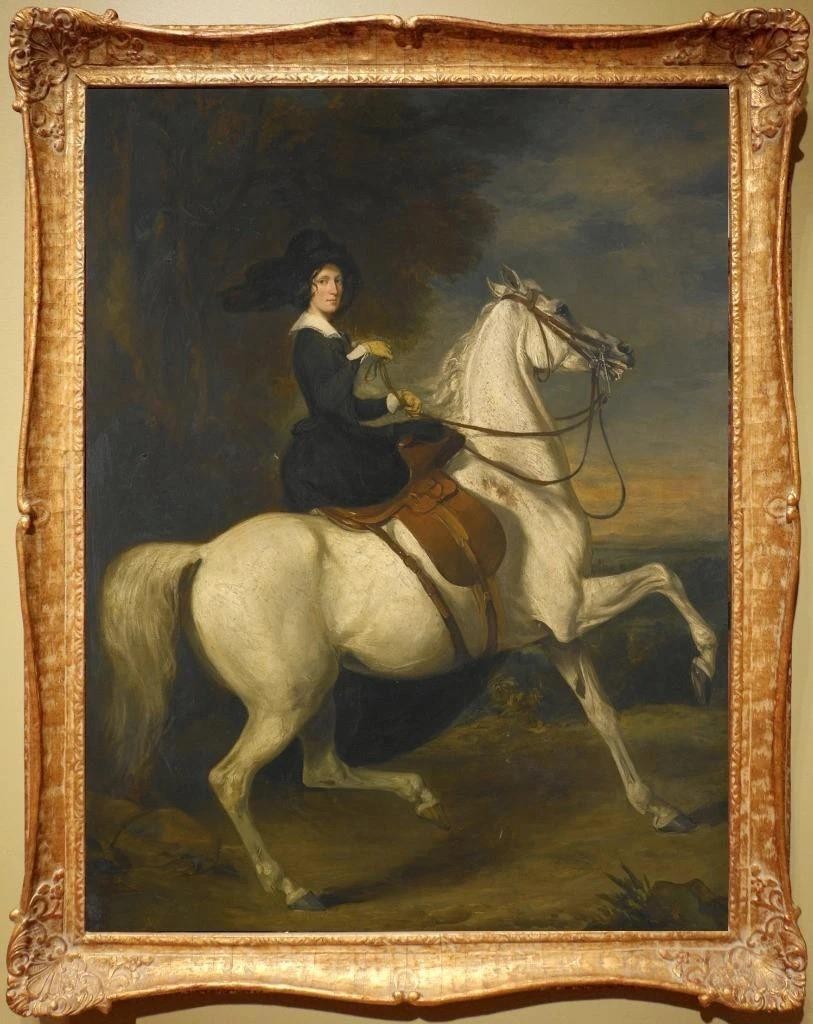 Hand painted Old Master-Art Antique Oil Painting Women horse on canvas 24 Hand painted Old Master-Art Antique Oil Painting Women horse on canvas 24