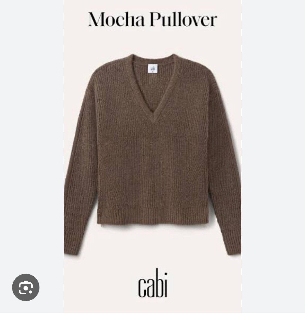 Cabi New NWT Mocha  Pullover #4984 brown  Size XS - XL Was $169