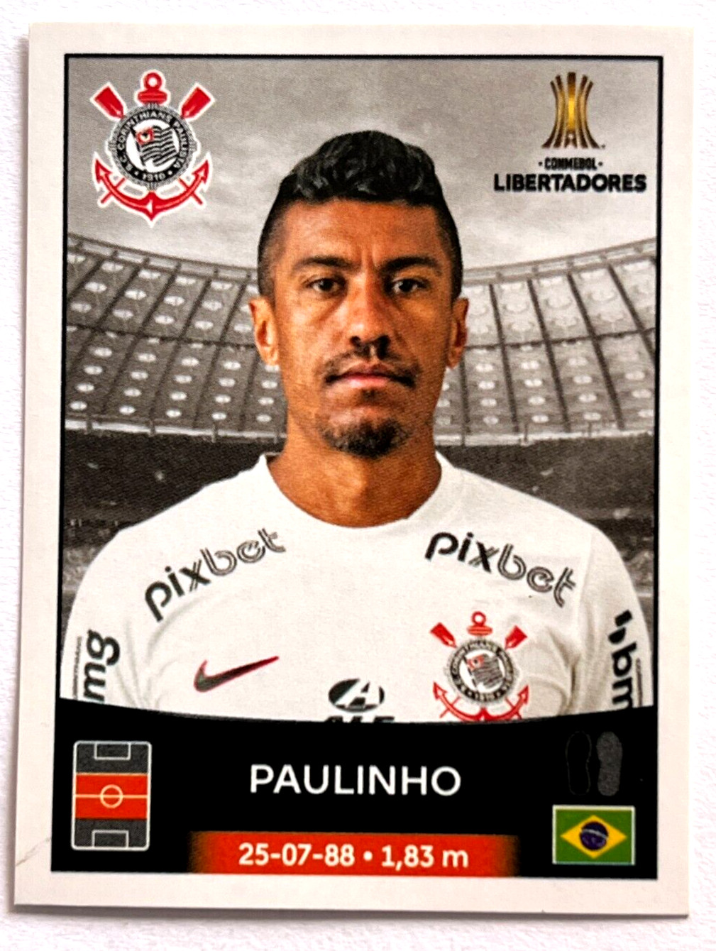 2023 CONMEBOL Copa Libertadores Panini Sticker #301 PAULINHO Corinthians 2023 CONMEBOL Copa Libertadores Panini Sticker #301 PAULINHO Corinthians